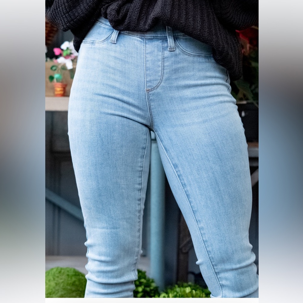 NWT Judy blue mid-rise skinny fit pull-on jeans in sz 11/30 - Picture 13 of 14